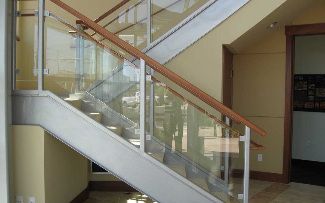Custom Glass Handrails Define Space